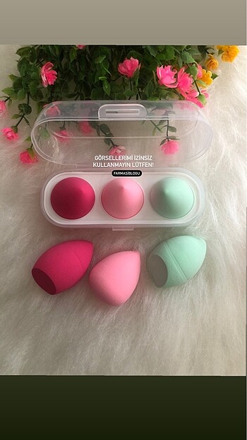 3lü makyaj süngeri