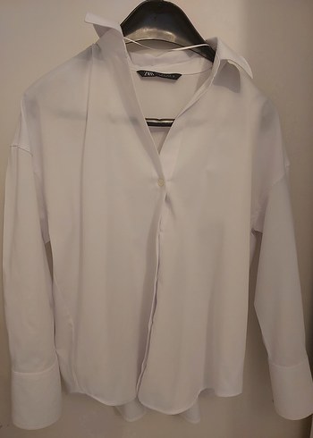 xs Beden Beyaz Oversize Gömlek