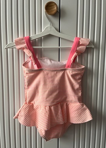 Kız Çocuk Pembe Askılı Mayo - Görsel 2