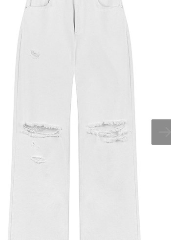 34 Beden kahverengi Renk Beyaz Regular Fit Kadın Jean Pantolon