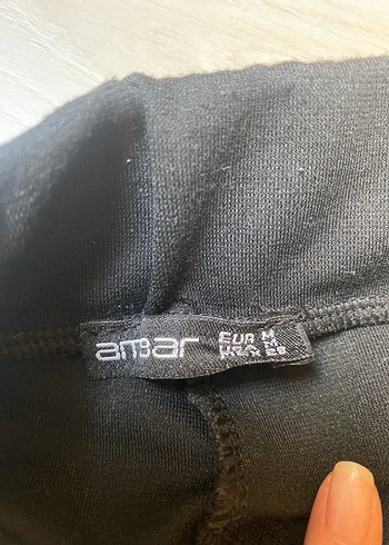 38 Beden Düğmeli Siyah Mini Şort Etek