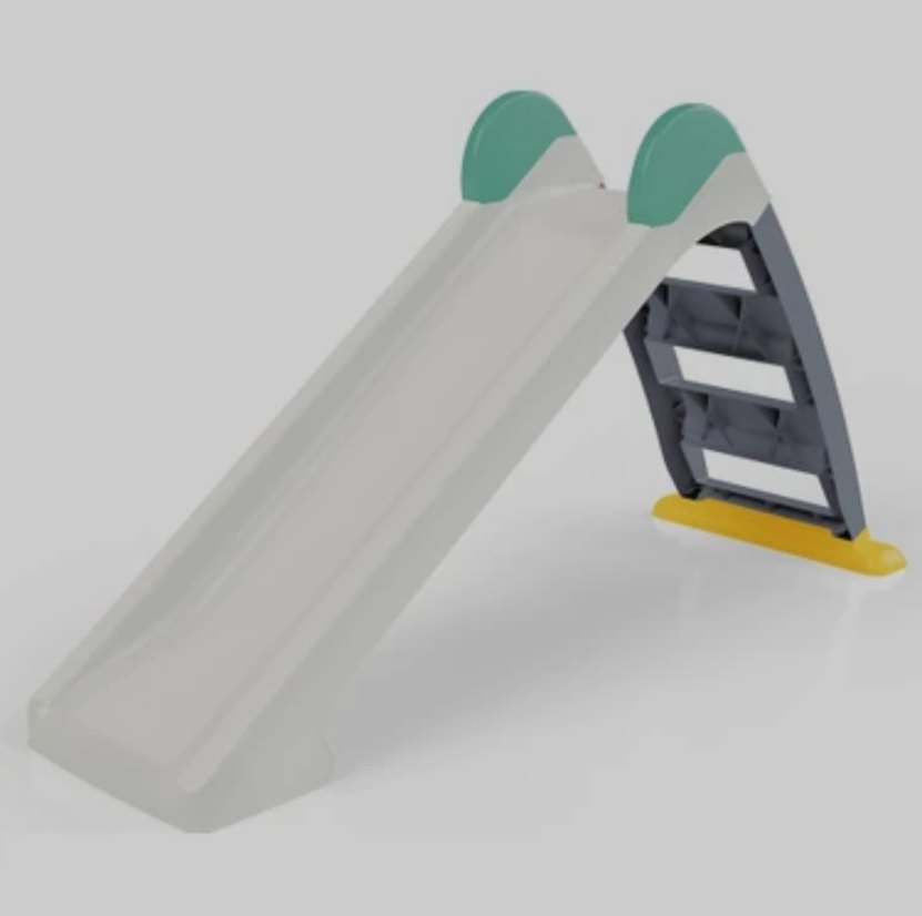 Beyaz Gri Çocuk Kaydırak - Görsel 2