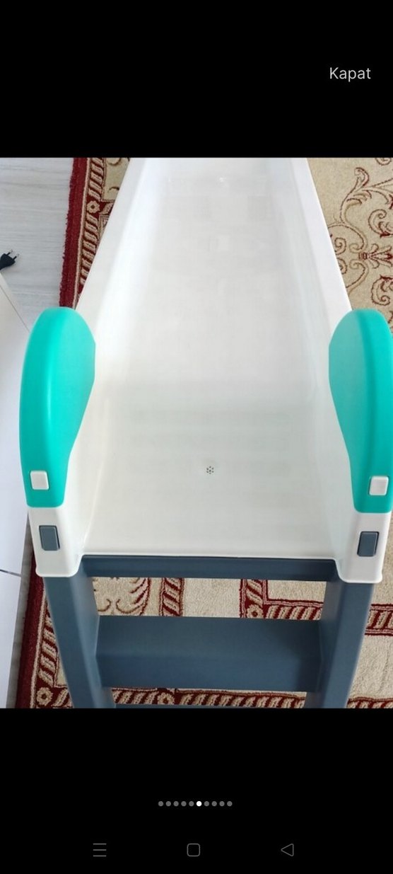 Beyaz Gri Çocuk Kaydırak - Görsel 4