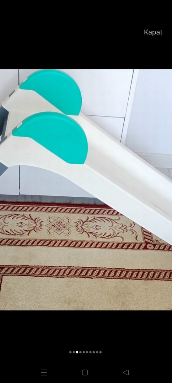 Beyaz Gri Çocuk Kaydırak - Görsel 5