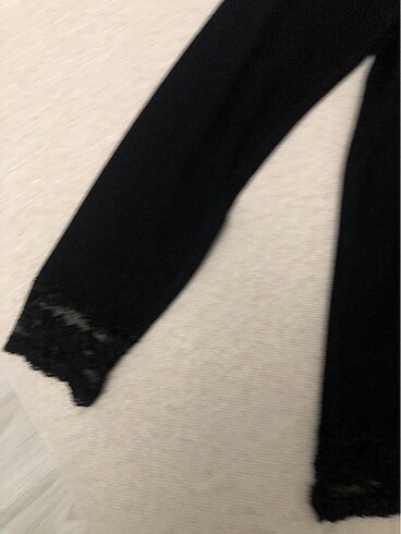 Kaliteli penye dantel detaylı bluz - Görsel 2