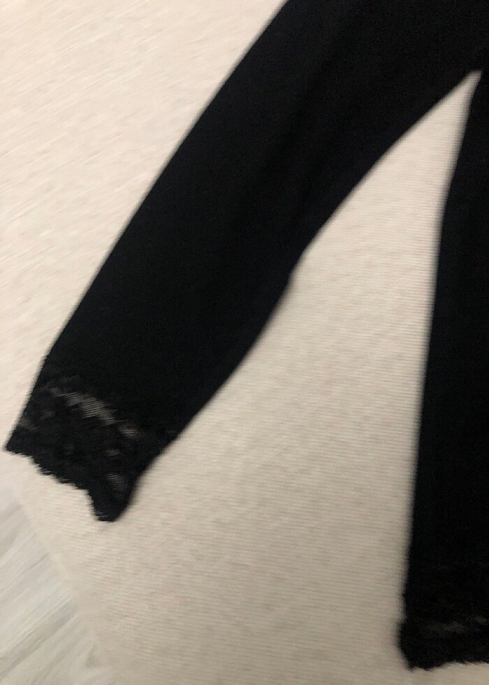 Kaliteli penye dantel detaylı bluz - Görsel 2