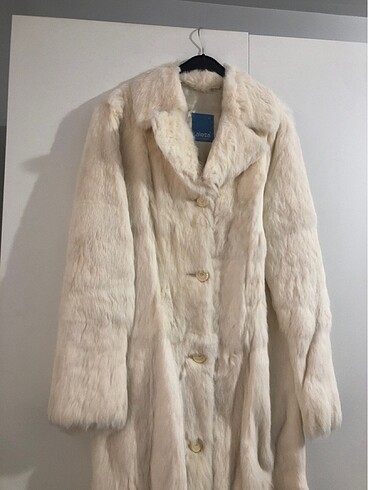 Hakiki tavşan tüyü kürk manto - Görsel 2