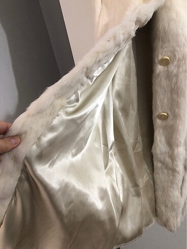 Hakiki tavşan tüyü kürk manto - Görsel 4