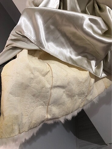 Hakiki tavşan tüyü kürk manto - Görsel 5