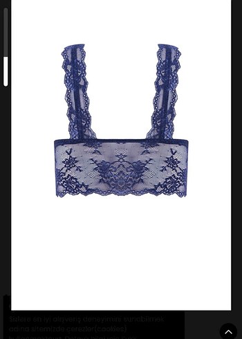 Lacivert Dantel  Bralet - Görsel 2