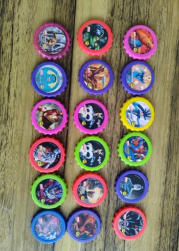 Renkli Karakter Temalı Oyun Jetonları