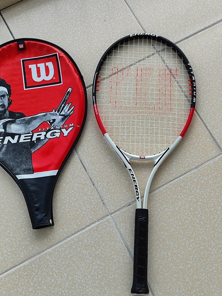 Kırmızı Wilson Tenis Raketi Seti - Görsel 5