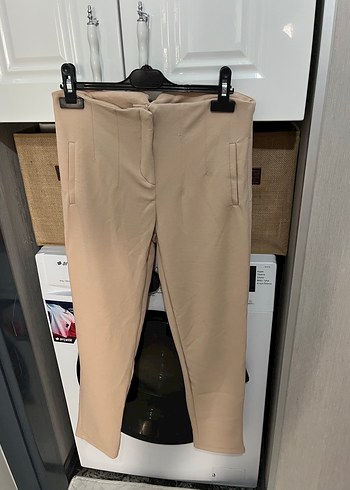Kahverengi ve Bej Kadın Pantolon - Görsel 2