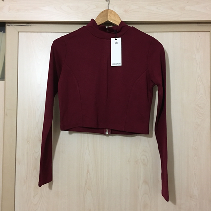 Modagram Modagram Bordo Crop Top 40 Beden 