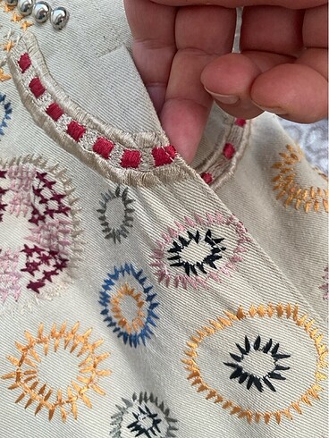 İşlemeli kaftan ceket - Görsel 9