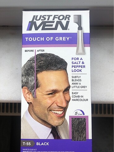 Just for men touch of grey T 55 siyah erkek saç boyası