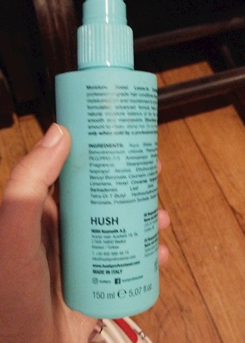 Diğer Hush Vegan Nemlendirici Saç Bakım Spreyi