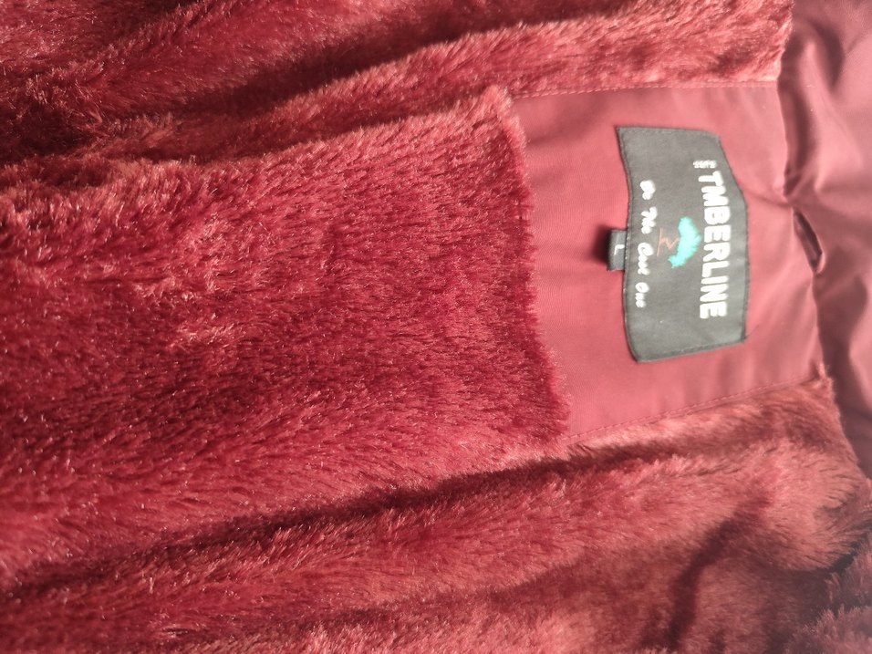 Bordo Kemerli Kadın Kışlık Mont - Görsel 5