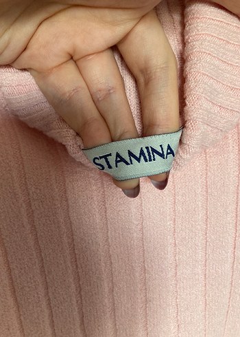 Pembe Kısa Kollu Balıkçı Yaka Triko Kazak - Görsel 4