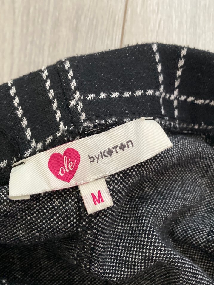 Ekose Desenli Pilili Midi Mini Etek - Görsel 3