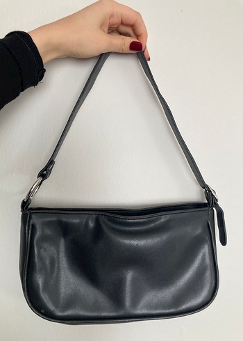 LCW Siyah Deri Tokalı Kadın Çantası - Görsel 2