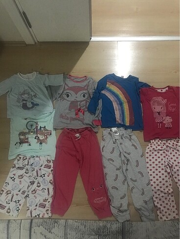 4 adet pijama takımı