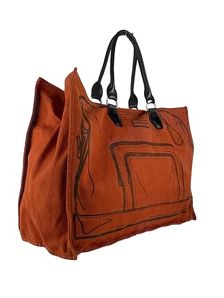 Longchamp Desenli kanvas çanta