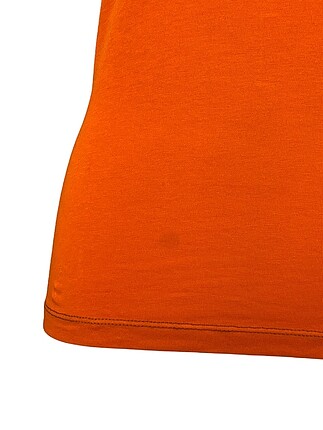 s Beden turuncu Renk Baskılı tişört