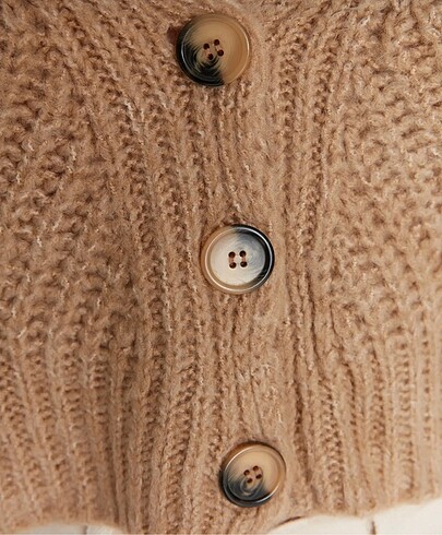 Trendyol & Milla Crop kahverengi hırka