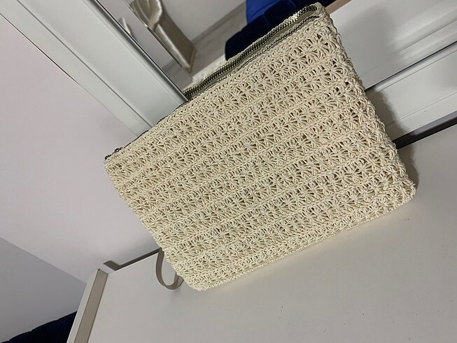 Zara Kağıt ip ile özel yapım el çantası portföy çanta