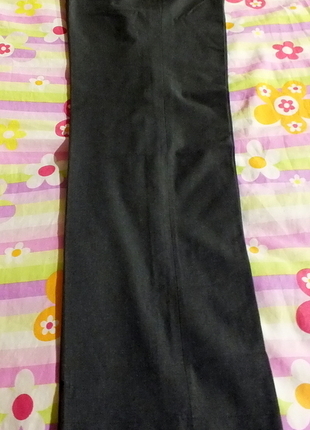 Düşük Bel Gri Pantalon
