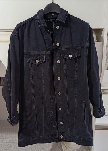 Siyah Kadın Denim Ceket