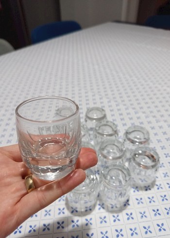 Beden beyaz Renk Şeffaf Küçük Cam Bardak Seti