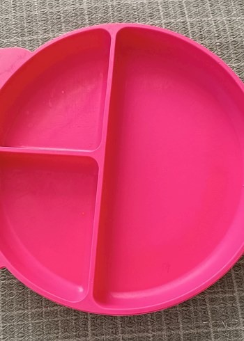 Bölmeli Pembe Çocuk Tabak - Görsel 2