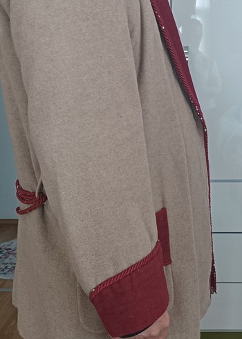 Bordo Detaylı Erkek Midi röbdeşambr - Görsel 3