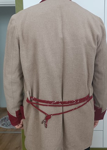 Bordo Detaylı Erkek Midi röbdeşambr - Görsel 4