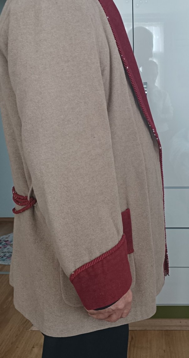 Bordo Detaylı Erkek Midi röbdeşambr - Görsel 3