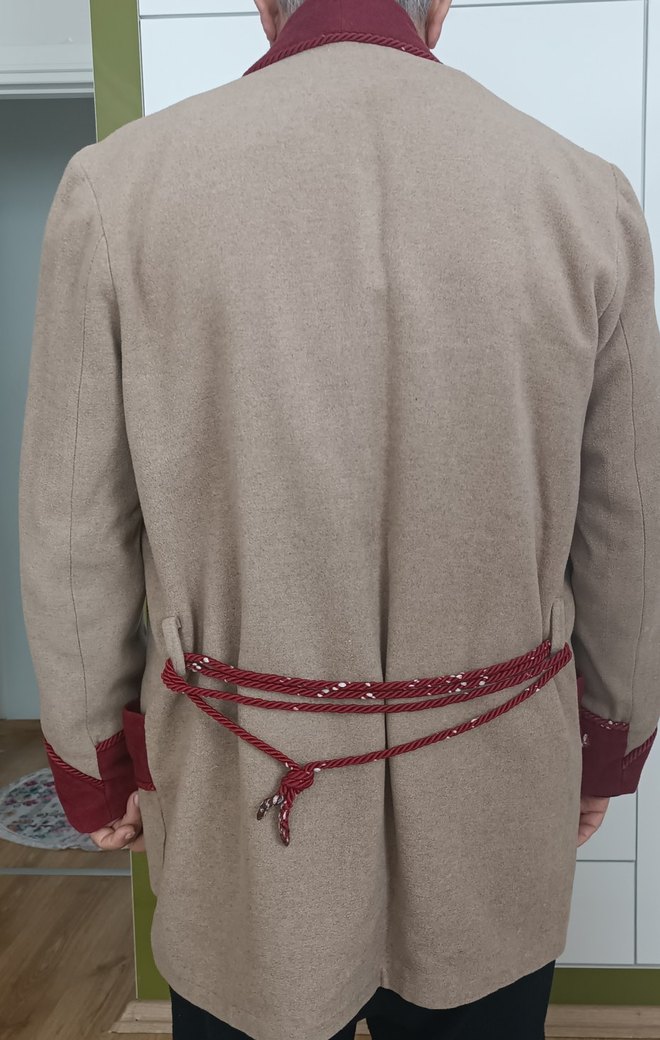 Bordo Detaylı Erkek Midi röbdeşambr - Görsel 4