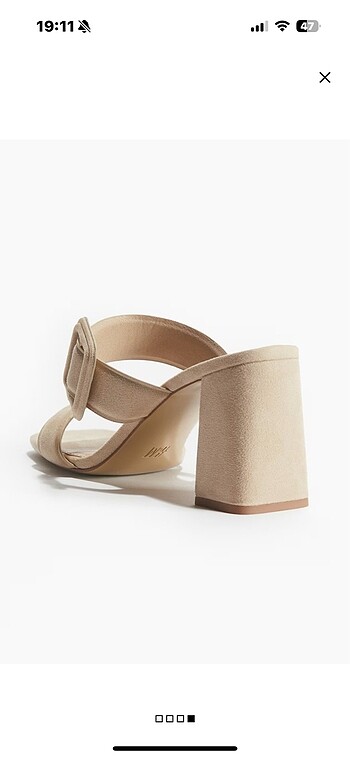37 Beden ten rengi Renk H&M Topuklu Sandalet