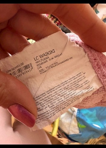 LC Waikiki Kızlar için Renkli Baskılı havlu