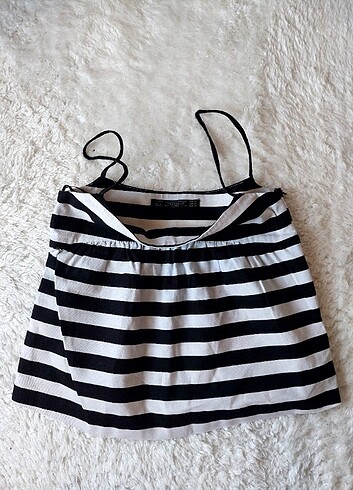 Zara Çizgili Crop