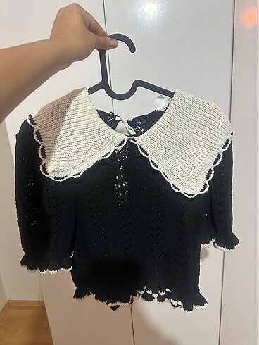 H&M yaka detaylı bluz
