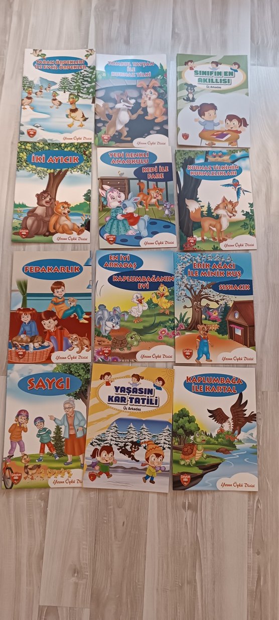 Çocuklar için 12 Kitap Seti - Masal ve Değerler - Görsel 2