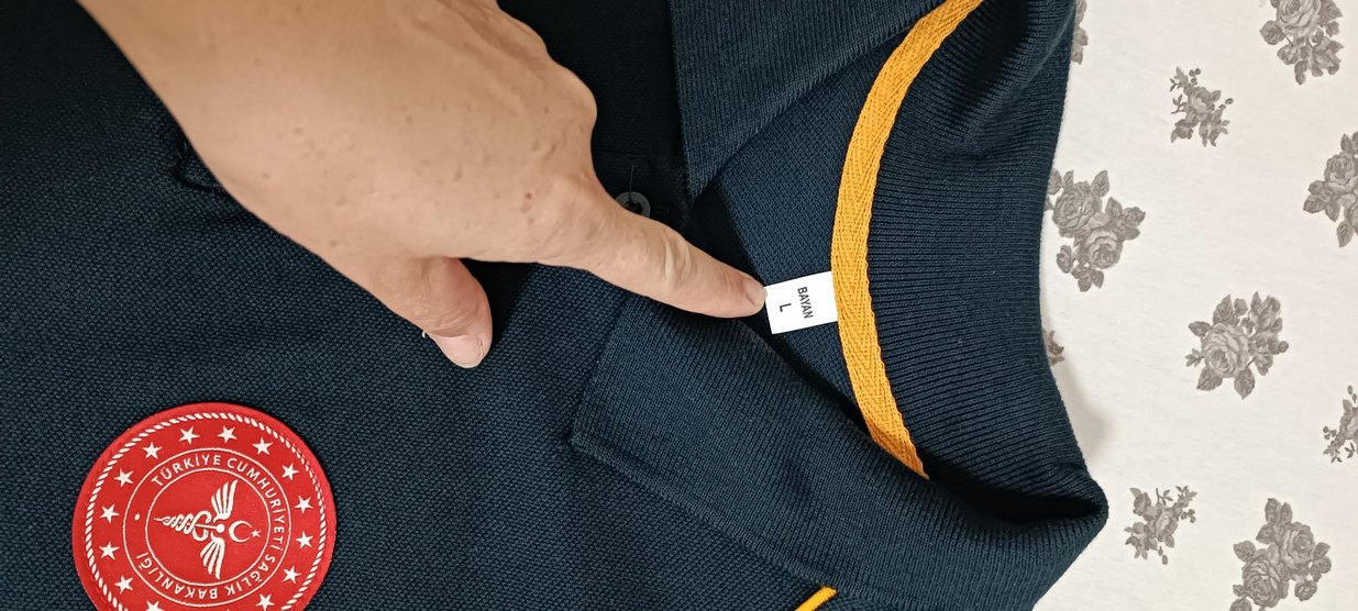 Siyah Baskılı bayan Polo Tişört - Görsel 2