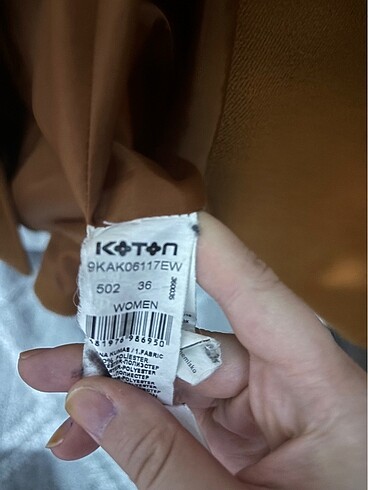 36 Beden turuncu Renk Koton Kaban