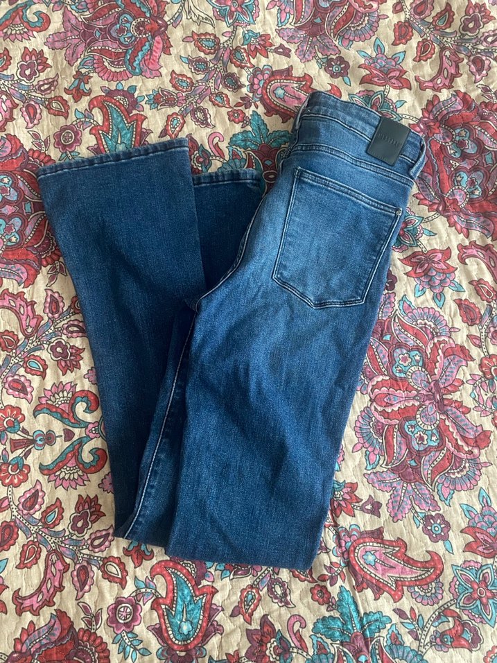 kadın ispanyol paça jean - Görsel 2