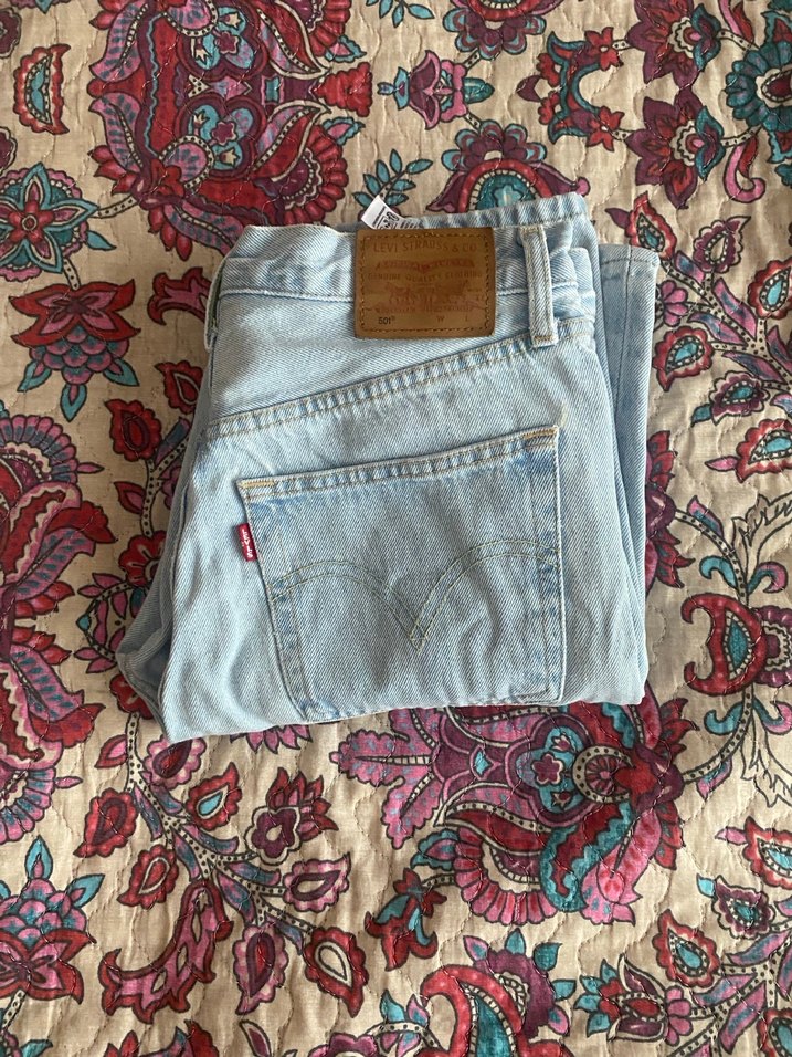 levis 501 buz mavisi kadın jean - Görsel 3