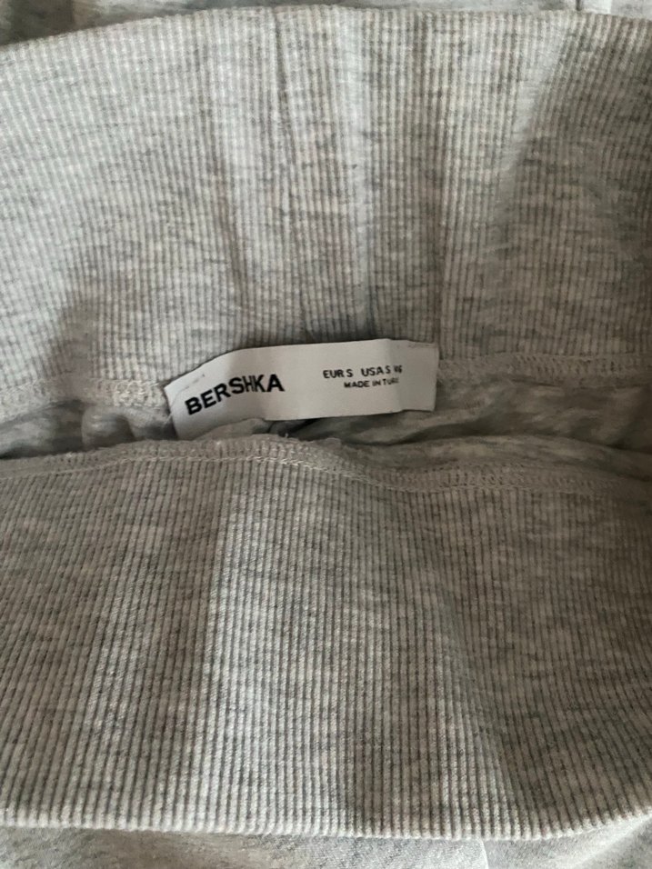 bershka gri ispanyol paça tayt - Görsel 3