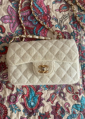 Beyaz chanel kol çantası - Görsel 2