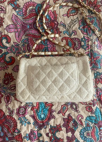 Beyaz chanel kol çantası - Görsel 3